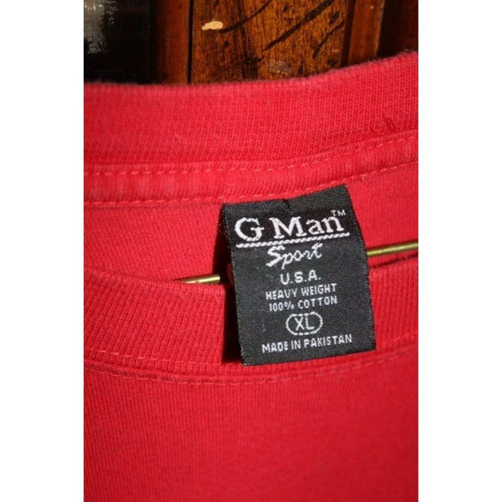 G man Sport Women's Red Short Sleeve Blouse/ Size: XL - Picture 7 of 8
